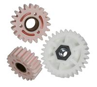SPARES2GO Large White Gear + 2 Small Pink Gears compatible with Qualcast Classic Petrol 35S 43S Lawnmower