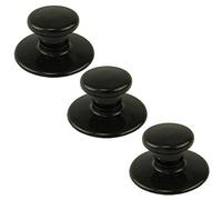 SPARES2GO Lid Knob & Safety Skirt for Meyer Cookware/Saucepan Set (Pack of 3)
