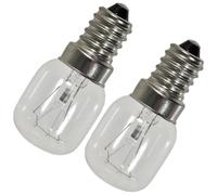 SPARES2GO Light Bulb Lamp for Smeg Oven Cooker Screw-in (Pack of 2, 25w, SES, E14)