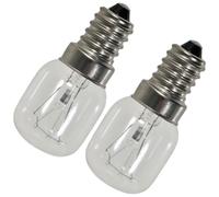 SPARES2GO Light Bulb Lamp for Stoves Oven Cooker (Pack of 2, 25w, SES, E14)