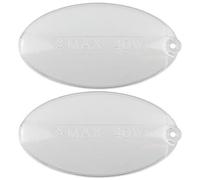 SPARES2GO Light Diffuser Lamp Bulb Cover compatible with Ariston Cooker Hood HS AGS (Pack of 2)