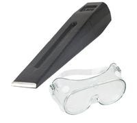 Spares2Go Log Splitter Chisel Wedge 1.5Kg 8" Wood Splitting Maul + Adjustable Safety Goggles Kit