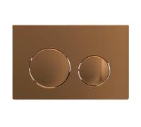 SPARES2GO Luxury Flush Plate Kit for Concealed Toilet Cistern Wall Hung Frame (Brushed Copper, 245mm x 165mm)
