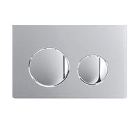 SPARES2GO Luxury Flush Plate Kit for Concealed Toilet Cistern Wall Hung Frame (Chrome Silver, 245mm x 165mm)