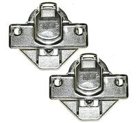 SPARES2GO Main Door Hinge Brackets for Beko Washing Machine (Pack of 2)