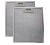 SPARES2GO Metal Grease Filter for Baumatic F90.2SS Cooker Hood (Silver, 320 x 270mm) (Pack of 2)