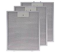 SPARES2GO Metal Mesh Filter compatible with Rangemaster Cooker Hood Extractor Fan Vent (Pack of 3 Filters, Silver, 320 x 260 mm)