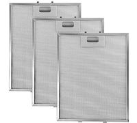 SPARES2GO Metal Mesh Filter for Bosch Neff Siemens Cooker Hood/Extractor Fan Vent (Non-Universal, Pack of 3 Filters, Silver, 318 x 258 mm)