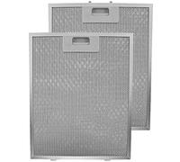 SPARES2GO Metal Mesh Filter for Hoover Cooker Hood/Extractor Fan Vent (Pack of 2 Filters, Silver, 320 x 260 mm)