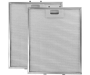 SPARES2GO Metal Mesh Filter for Howdens, fits Lamona Cooker Hood Extractor Fan Vent (Non-Universal, Pack of 2 Filters, Silver, 318 x 258 mm)