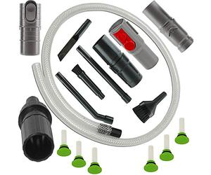 Spares2go Micro Car Valet PC Desk Mini Cleaning Tool Kit for Most Dyson Vacuum Cleaners (Includes DC07, DC14, DC24, DC25, DC33, DC35, DC41, DC44, DC59, V6, V8, V10) + 6 Fresheners