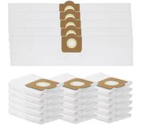 SPARES2GO Microfibre Bags compatible with V-TUF Mini M Class Extractor Vacuum VTUF MINIHSV Dust Buddy Bag (Pack of 20)