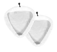 SPARES2GO Microfibre Cloth Cover Pads Compatible with Efbe Schott Delta HST78Y Steam Cleaner Mop (Pack of 2)