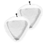 SPARES2GO Microfibre Cloth Cover Pads Compatible with Russell Hobbs RHSM10MR04 RHSM1001 RHSM10AS02 Steam Cleaner Mop (Pack of 2)