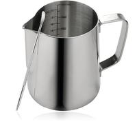 Spares2Go Milk Jug Stainless Steel 600Ml / 20Oz Frothing Pitcher Small Large Crema Frother