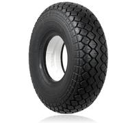 SPARES2GO Mobility Scooter Tyre 4.00x5 Block Tread 4.00-5 400x5 400-5 330x100 Solid PU Filled (No Punctures, Black)