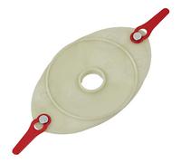 SPARES2GO Mounting Disc & Plastic Blades for Challenge MEH29 (900w) MEH929 fits Sovereign Lawnmower