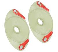 SPARES2GO Mounting Disc & Plastic Blades for Sovereign Lawnmower (Pack of 2)