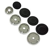 SPARES2GO (Non Universal) Gas Burner Crown and Flame Cap Kit compatible with Flavel Hob Oven Cookers (Small, 2 Medium, Large)