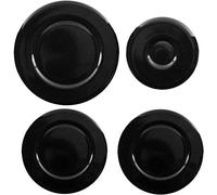 SPARES2GO (Non Universal) Oven Cooker Hob Gas Burner Crown & Flame Cap Kit for AEG (Small, 2 Medium & Large, 55mm - 100mm)