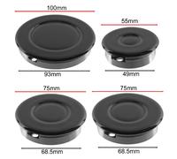 SPARES2GO (Non Universal) Gas Burner Crown and Flame Cap Kit compatible with Rangemaster Hob Oven Cookers (Small, 2 Medium, Large)