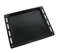 SPARES2GO Oven Baking Tray Shelf Drip Grill Pan Base Enamel Universal (460mm x 370mm)