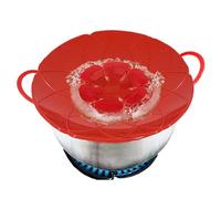 SPARES2GO Pan Lid Spill Stopper Silicone Saucepan Pot Steamer Cover Anti Boiling Overflow Guard