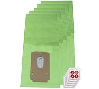 SPARES2GO Paper Dust Bags Compatible with Oreck XL 2000 5000 8000 9000 Vacuum Cleaner (Pack of 5 + Tab Fresheners)