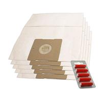 SPARES2GO Paper Dust Bags for Truvox Valet Tub Vac Vacuum Cleaner (Pack of 5 + Fresheners)