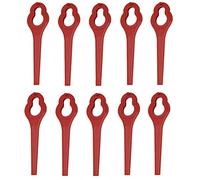 SPARES2GO Plastic Blades Compatible with ALDI Ferrex 20v 40v Cordless Grass Trimmer (Pack of 10)