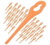 SPARES2GO Plastic Blades for Lidl Florabest Parkside Grass Trimmer Strimmer (Pack of 40)