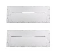 Spares2go Plastic Drawer Flap Front Handle for Indesit CA55 CAA55 Series Fridge Freezer (Pack of 2)