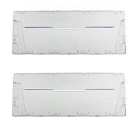 Spares2go Plastic Drawer Flap Front Handle for Indesit Fridge Freezer (Pack of 2)