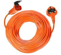 Spares2Go Power Cable For Flymo Lawnmower Strimmer Hedge Trimmer Garden Vac Lead Plug 25M