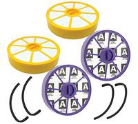 SPARES2GO Pre Motor and Post Motor Allergy HEPA Filter Seal Kit compatible with Dyson DC05 DC08 DC19 DC29 Vacuum Cleaners (Pack of 4 Filters + 2 Seals)