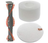 SPARES2GO Pre Motor Filters + Brushroll compatible with Shark Rotator Powered Lift-Away NV800 NV801 NV803 UV810 Duo Clean Upright Vacuum Cleaner