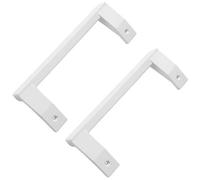 Spares2Go Replacement Door Handle Grab Bar For Fridge Freezer (2 X White)
