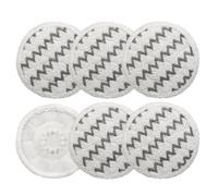 SPARES2GO Replacement Steam Mop Pads for Shark (6 Regular Scrub Pads)