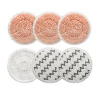 Spares2Go Replacement Steam & Scrub Mop Pads For Shark S6002 S72001 S8201 Reusable X 6
