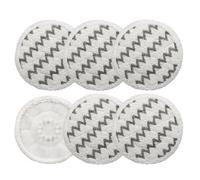 SPARES2GO Replacement Steam Mop Pads for Shark (6 Regular Scrub Pads)