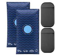 Spares2Go Reusable Dehumidifier Car Home Moisture Absorber Silica Gel Desiccant Bags With Non-Slip Mats (350G, Pack Of 2)