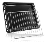 SPARES2GO Roasting Pan Baking Tray + Extendable Adjustable Shelf Compatible with Rangemaster Oven Cooker