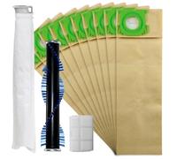 SPARES2GO Roller Brush Brushroll Bar + 10 Dust Bags & Filter Service Kit for Sebo X1 X1.1 X4 X5 Extra Vacuum Cleaners