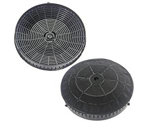 SPARES2GO Round Carbon Filter Pair compatible with Elica Cooker Hood Vent Extractor