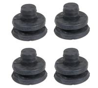 SPARES2GO Round Foot for Magimix Le Duo Plus Expert Juicer (Pack of 4 Feet, Black)