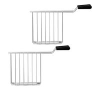 SPARES2GO Sandwich Toast Cage Rack for Breville Toaster Toastie Holder with Drip Tray (Pack of 2)
