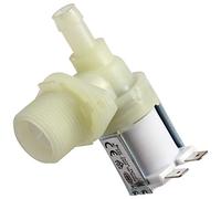 SPARES2GO Single Water Inlet Solenoid Valve Compatible with Beko Dishwasher (90 Degrees, One Way, 7mm, 19mm)