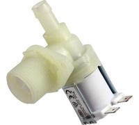Spares2Go Single Water Inlet Solenoid Valve For Lamona Lam8300 Lam8600 Series Dishwashers (90 Degrees, One Way)