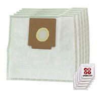 SPARES2GO SMS Microfibre Cloth Bags for Zanussi Compact Power ZAN3002, ZAN3002EL Vacuum Cleaner (Pack of 5 + Freshener Tabs)