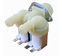SPARES2GO Solenoid Cold Water Valve for Beko Washing Machine (Double Inlet, 2 Way 180º) - Fitment List D